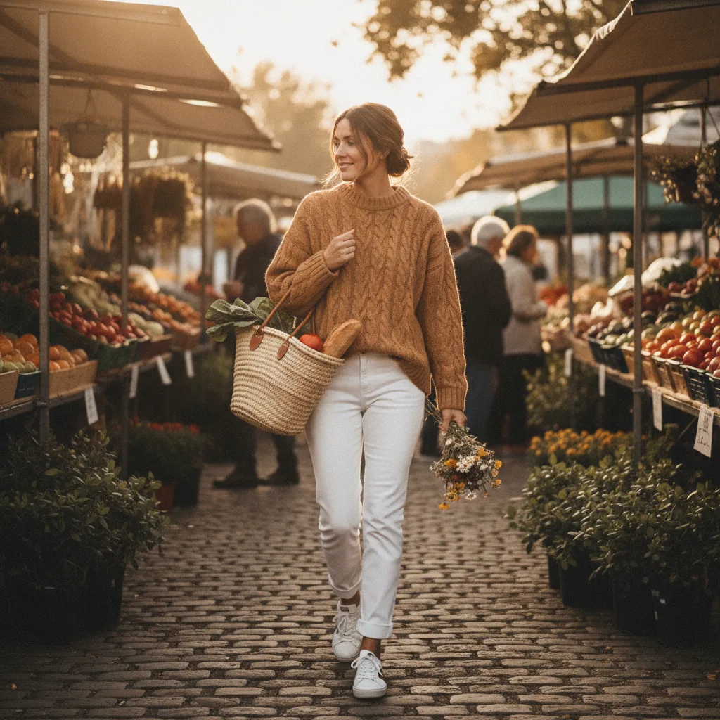 Relaxed weekend capsule outfit